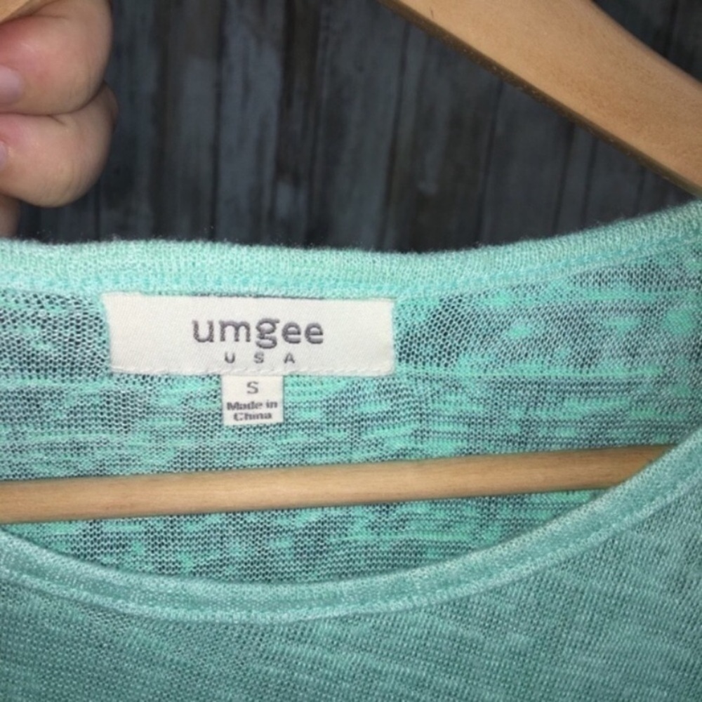 Umgee Mint Lace Blouse - Picture 4 of 4